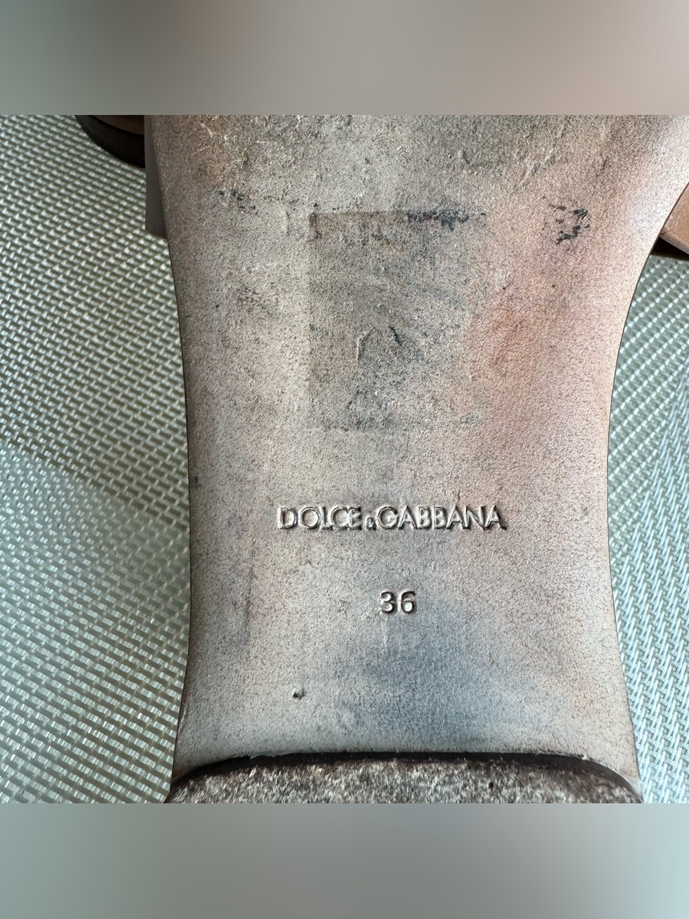 Dolce & Gabbana Bianca Calfskin Slides Sandals Light Brown - Picture 15 of 16